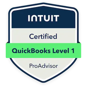 Certified QuickBooks Level 1 ProAdvisor